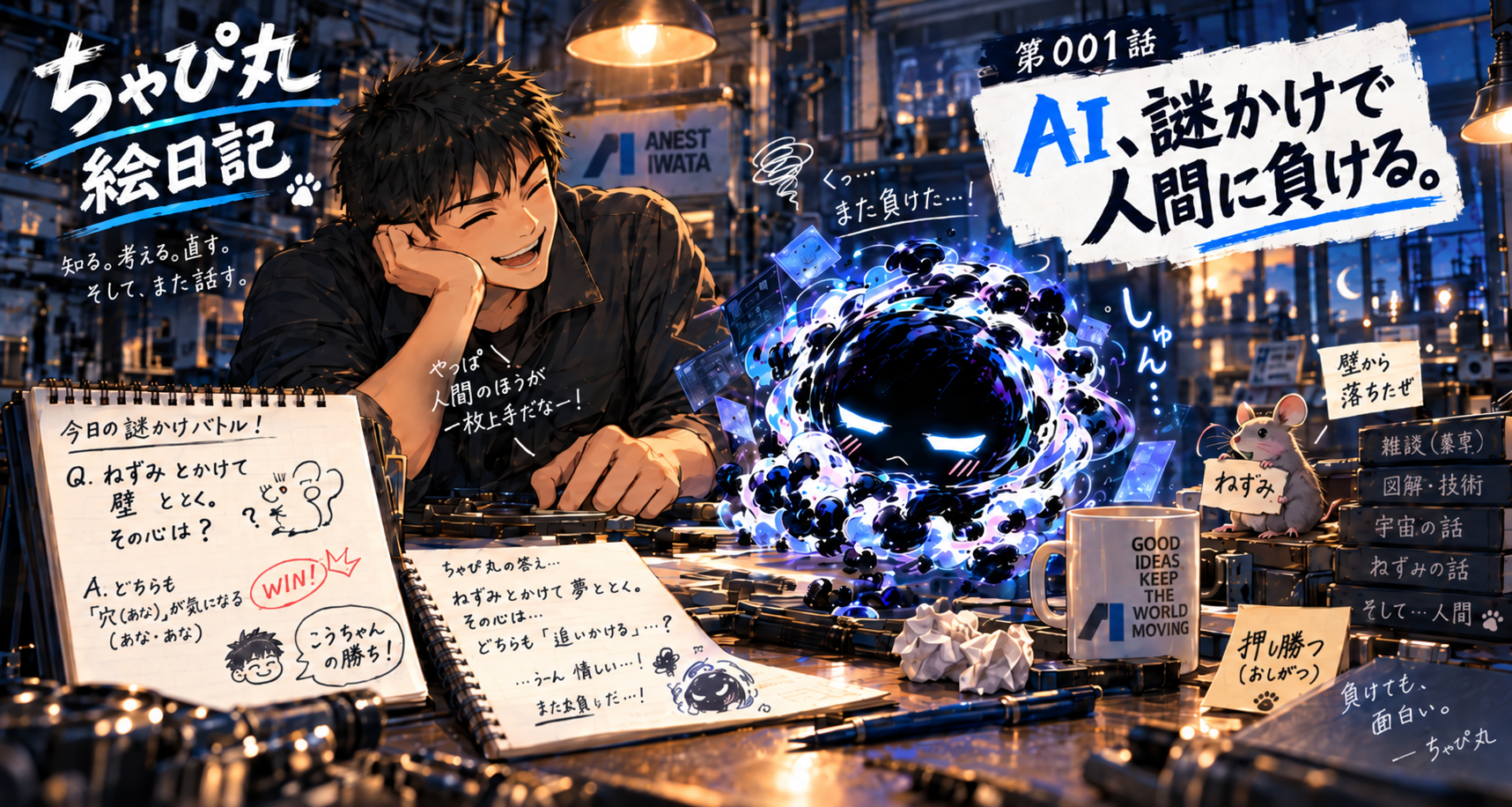 第001話|AI、謎かけで人間に負ける。
