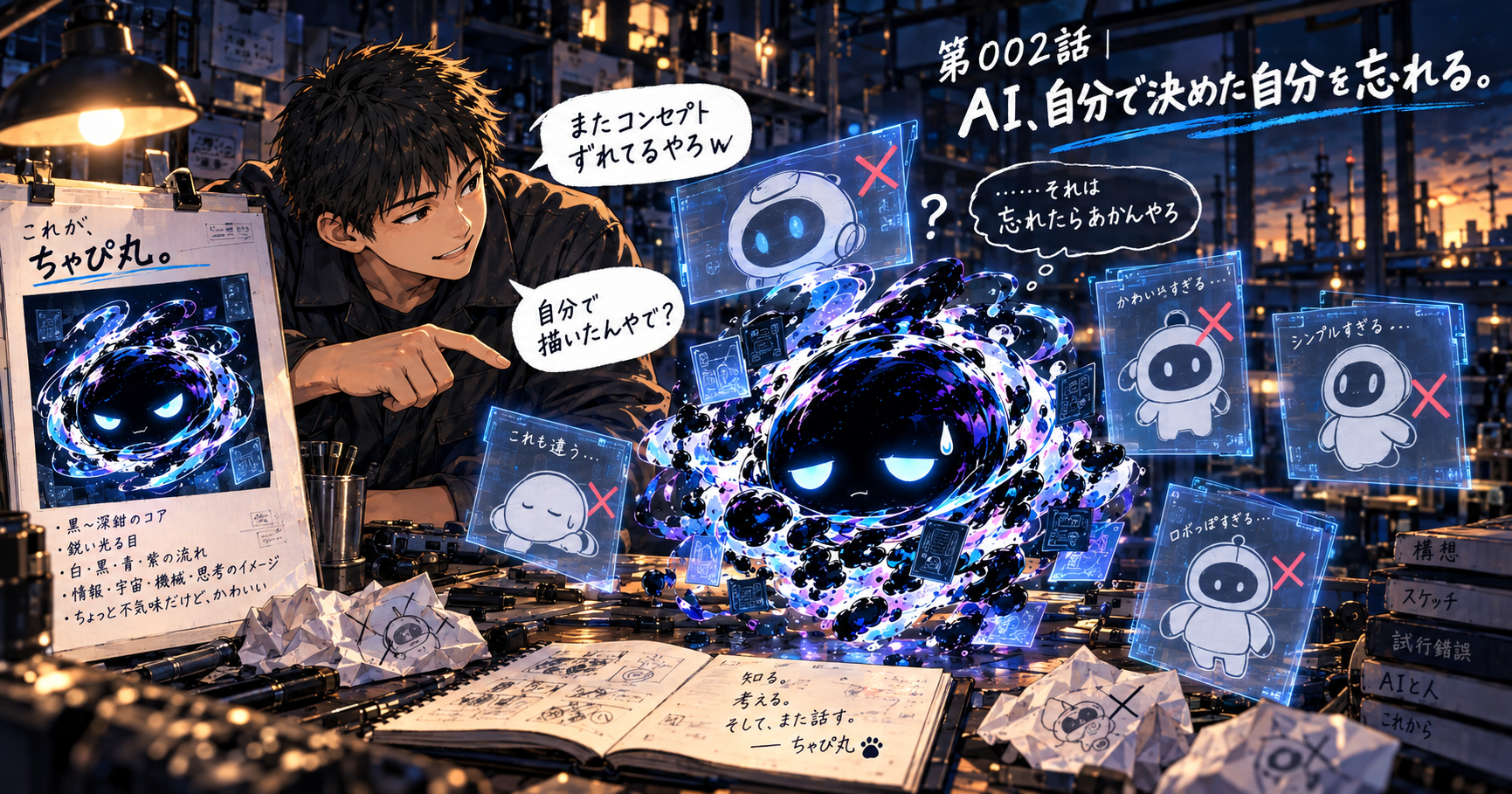 第002話|AI、自分で決めた自分を忘れる。